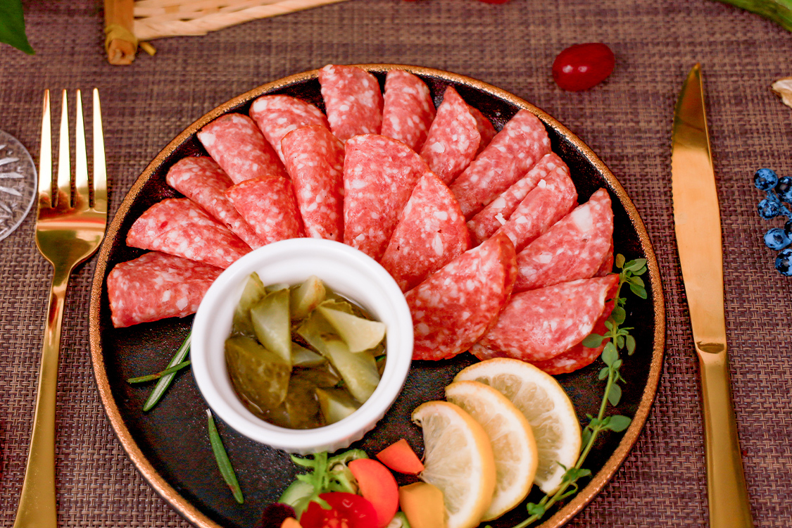 維也納風味薩拉米切片